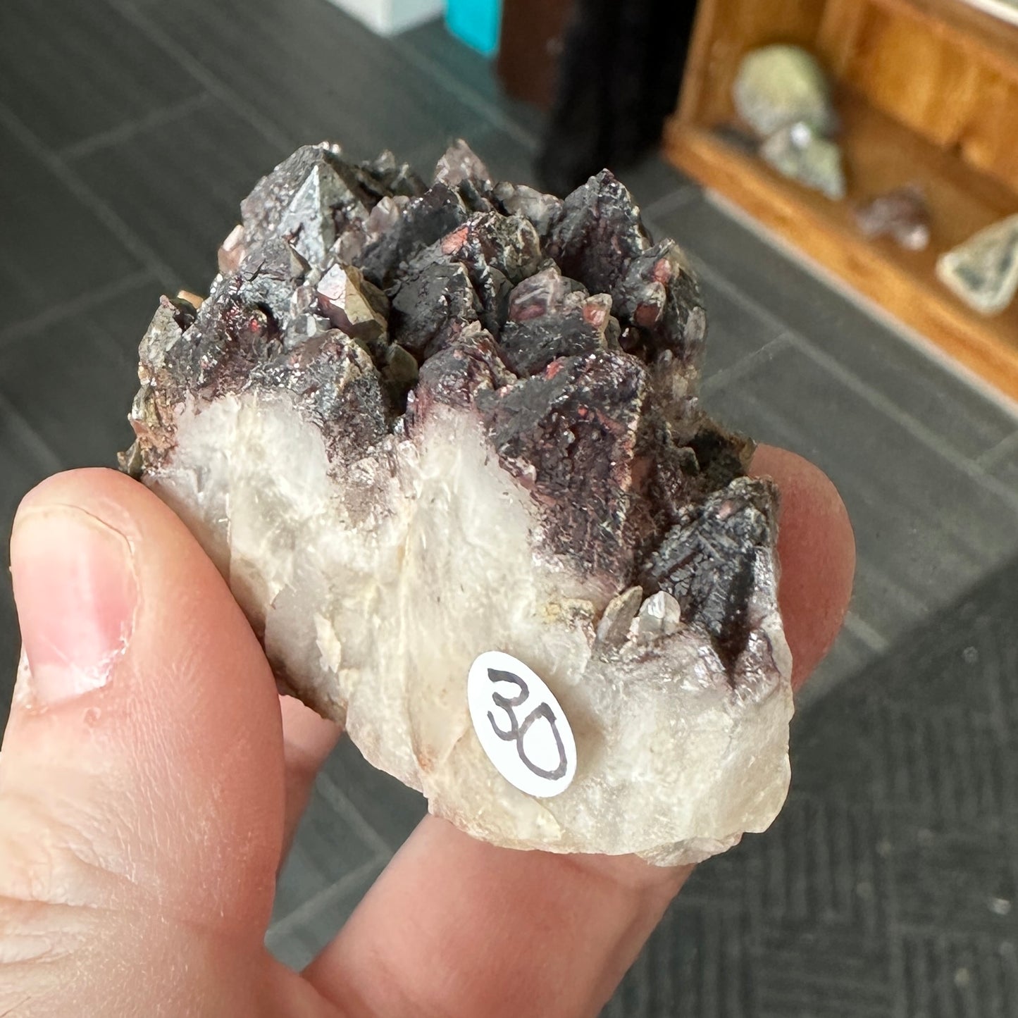 Cabinet Sized Hematite Included Quartz from Orange River, South Africa