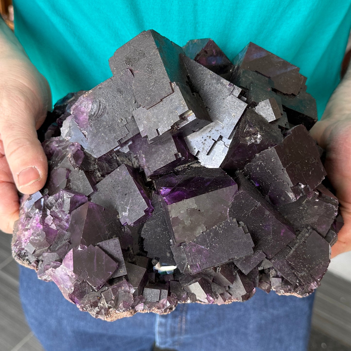 Museum Size Purple Fluorite from Cave in Rock, Illinois, USA
