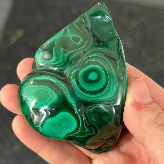 160g Polished Malachite Freeform from DR Congo
