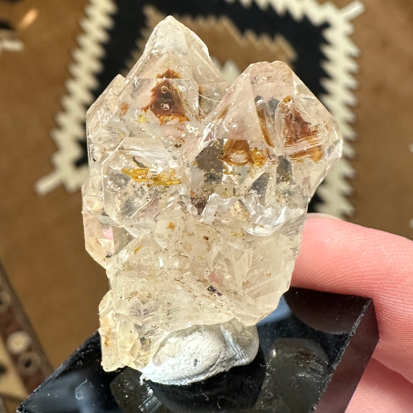 UV Reactive Petroleum Included Firefly Quartz from Madagascar