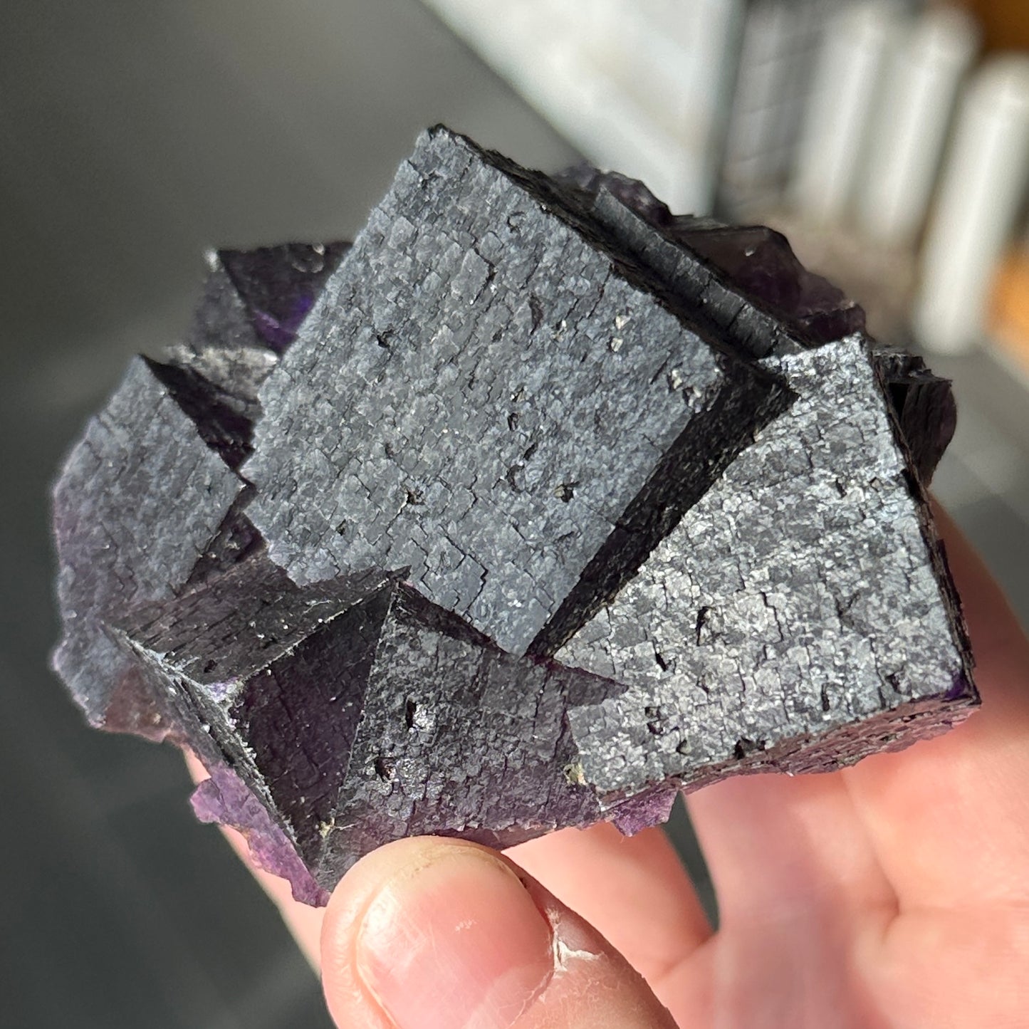 Stunning Deep Purple Fluorite from the Yindu Mine, Inner Mongolia, China