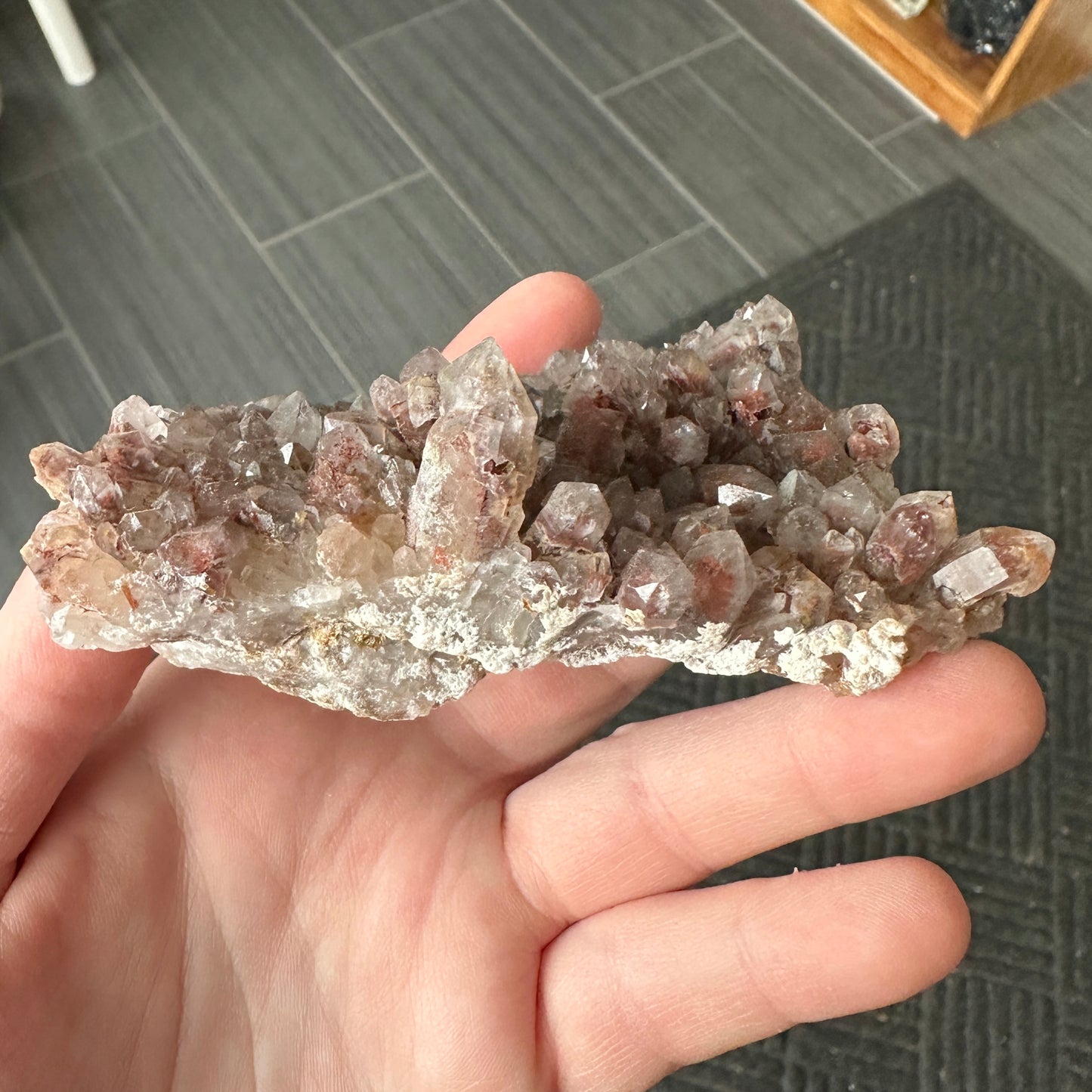 Cabinet Sized Hematite Included Quartz from Orange River, South Africa