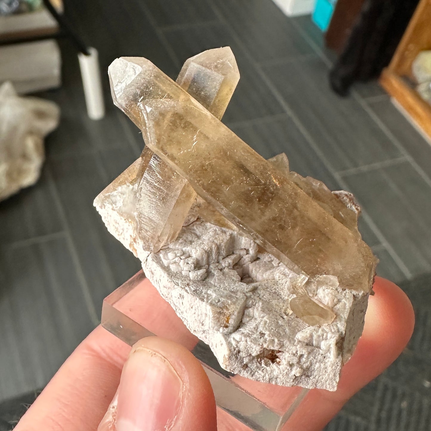 Miniature Sized Smoky Citrine from Orange River, Namibia