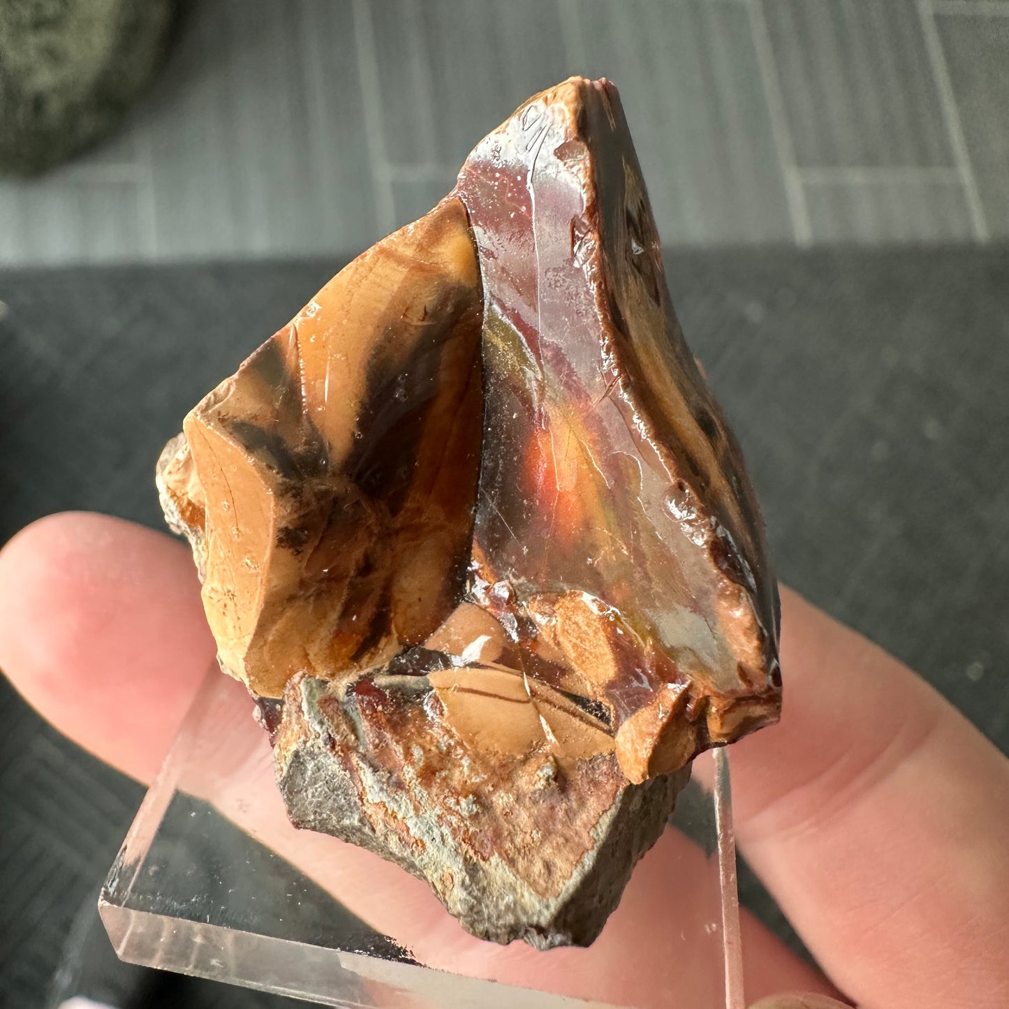 Chocolate Fire Opal Miniature from Ethiopia
