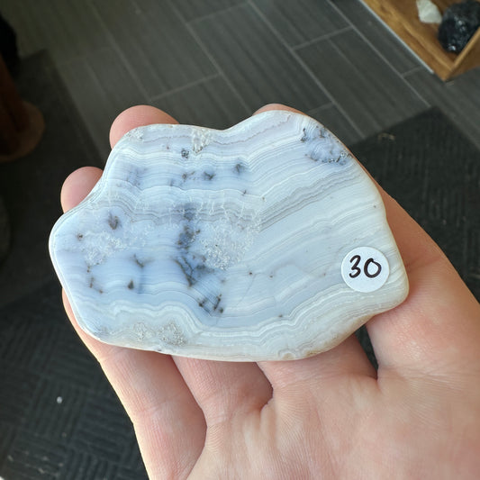 47.83g Colorado Silver-Bearing Amethyst Sowbelly Agate Slab