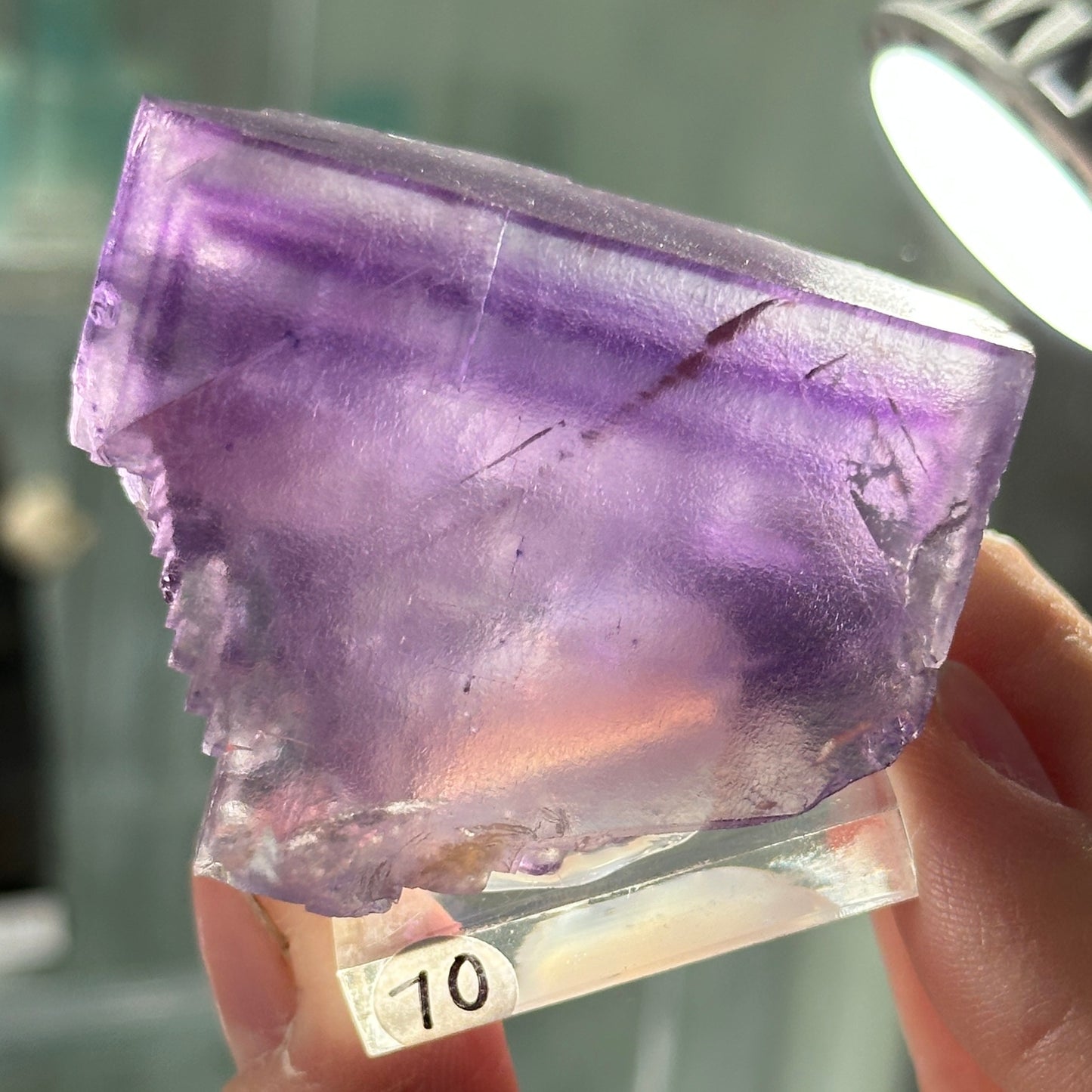 Purple Phantom Fluorite from the Denton Mine, Cave in Rock, Illinois, USA