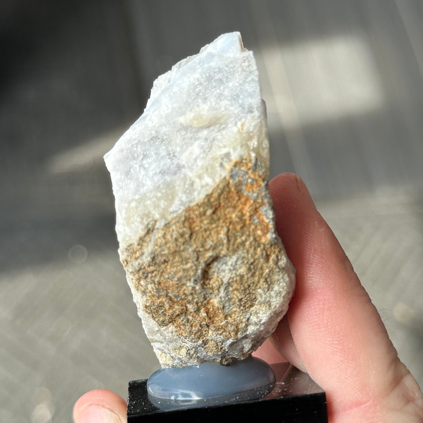 Gorgeous High Grade Blue Lace Agate Miniature Specimen from Malawi