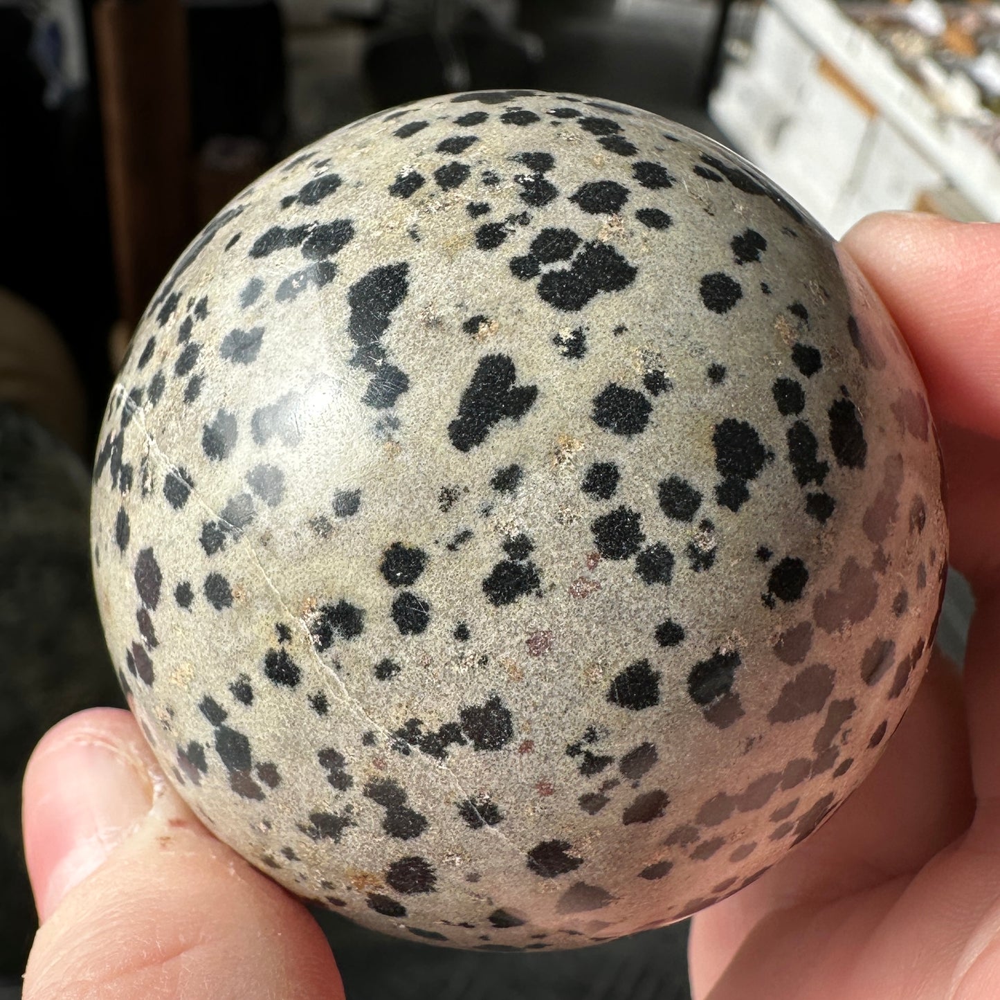 5.75cm Dalmatian Jasper Sphere from Mexico