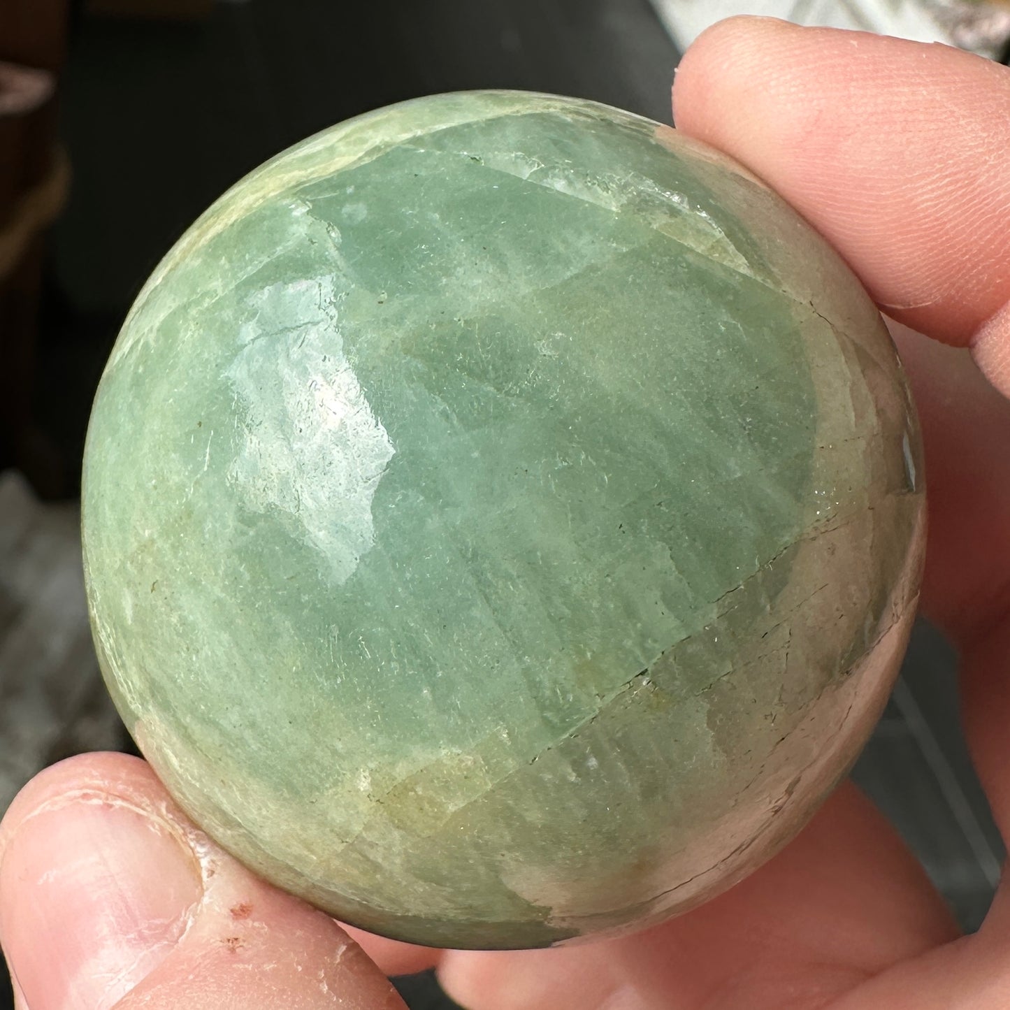 4.75cm Green-Blue Aquamarine Sphere from Brazil