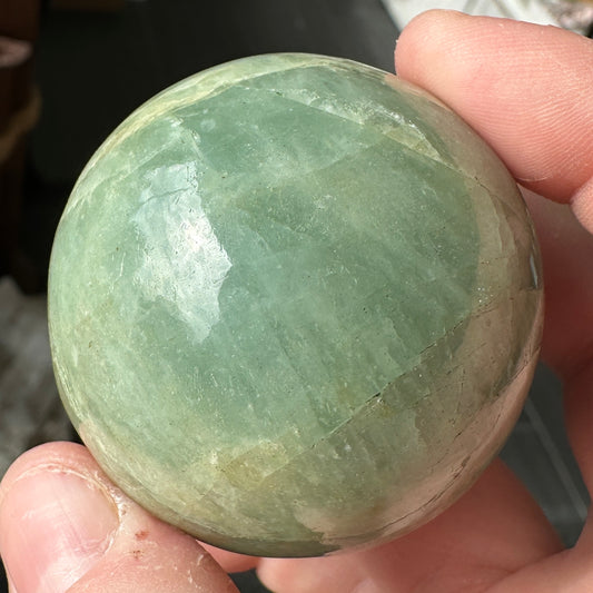 4.75cm Green-Blue Aquamarine Sphere from Brazil