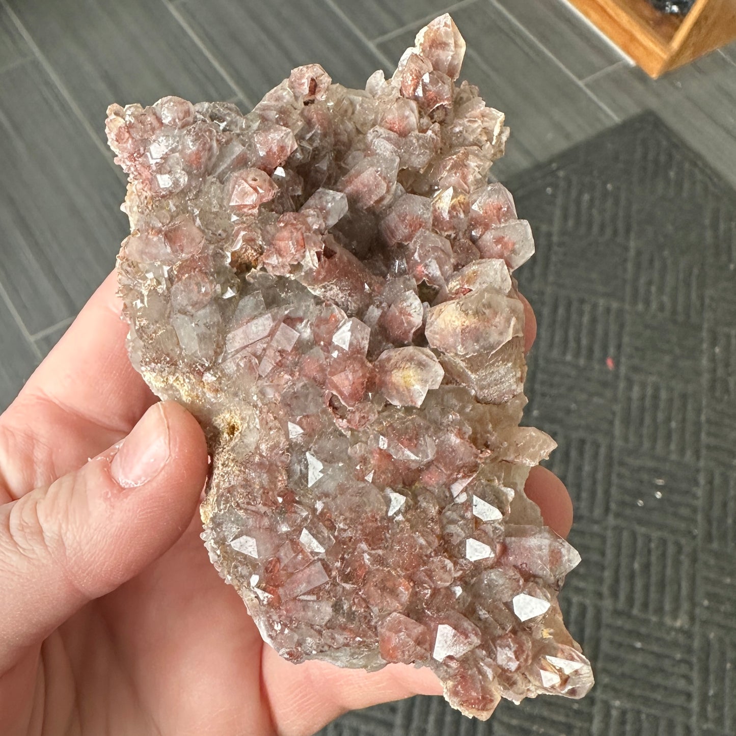 Cabinet Sized Hematite Included Quartz from Orange River, South Africa