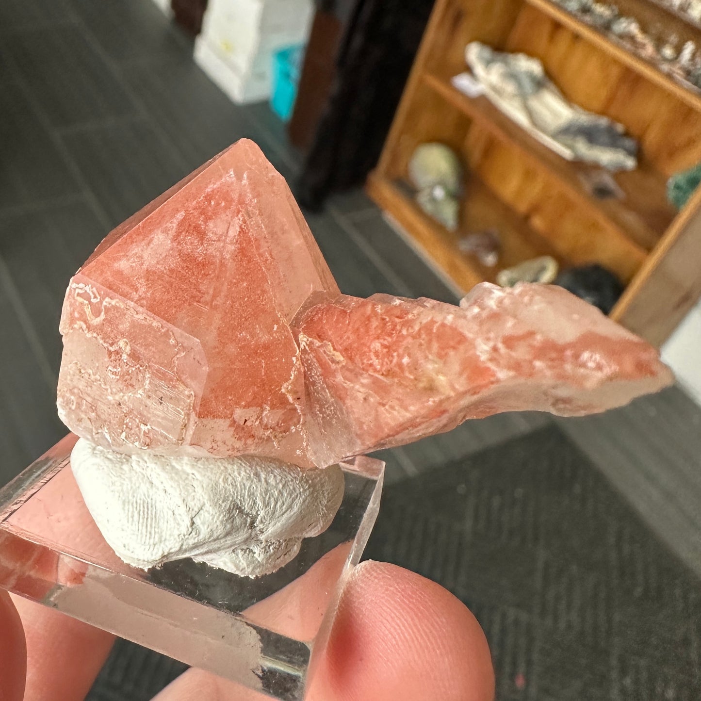 Miniature Sized Hematite Included Quartz from Orange River, South Africa