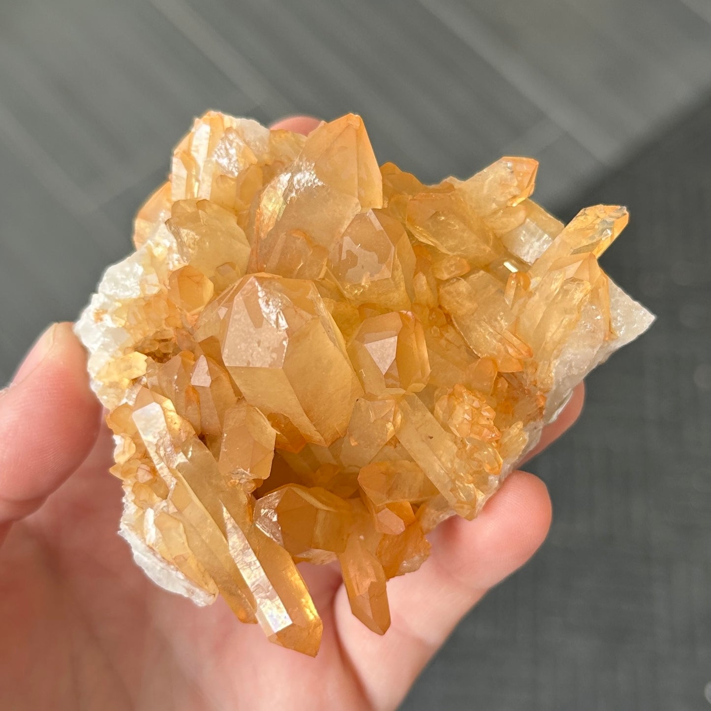 Tangerine Quartz from Brazil